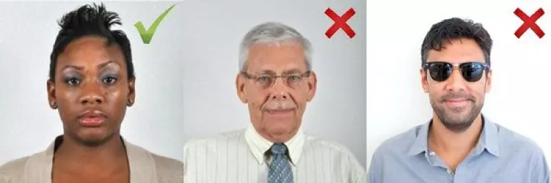 Ejemplo de fotos con y sin gafas