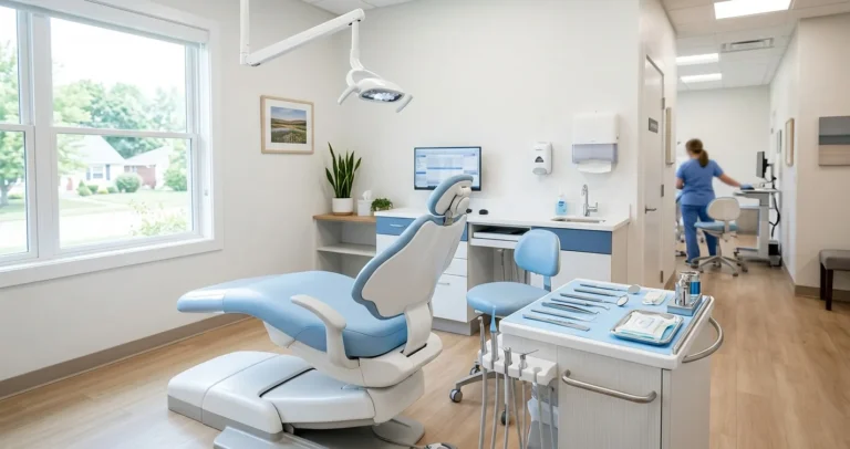 Clínicas dentales baratas en USA - consultorio dental de clínica comunitaria accesible sin seguro