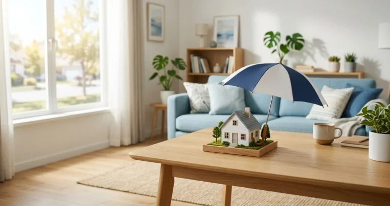 Seguro de renters en USA - interior de apartamento moderno protegido para inquilinos hispanos