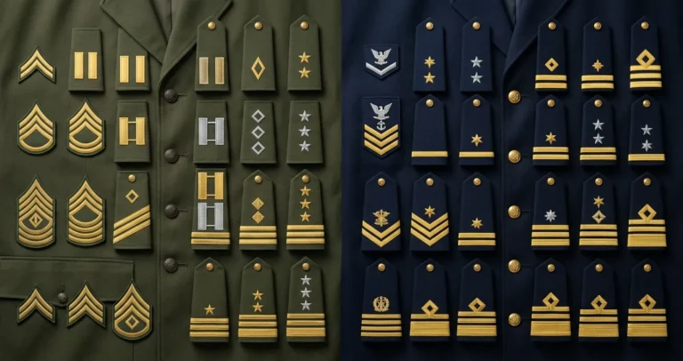 Grados militares en USA - insignias de rangos del ejercito estadounidense